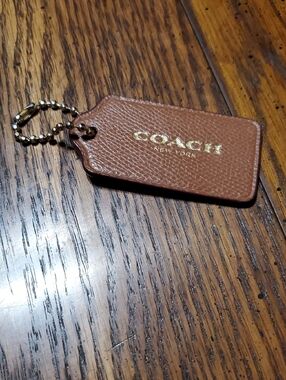 3" Coach Light Brown Hang- Tag
